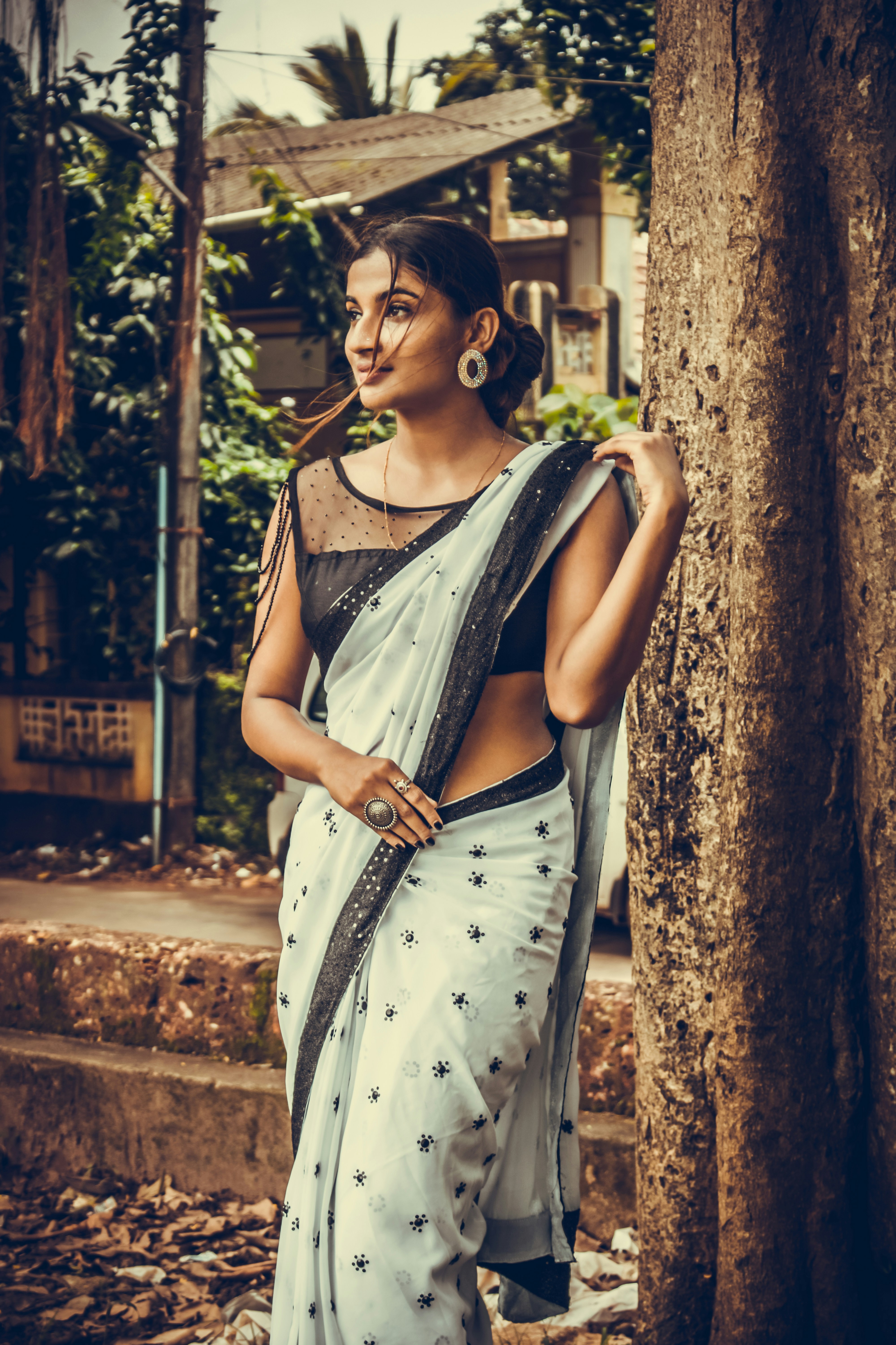 Saree fabric detail